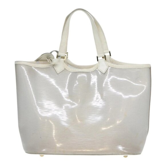 LOUIS VUITTON Epi Plage Lagoon Bay Tote Bag White Clear - Picture 10 of 16